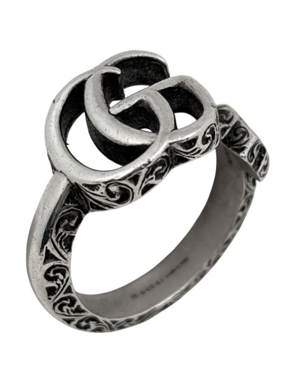 Gucci GG Marmont Ring Double Silver - Picture 1 of 6